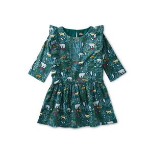 Tea Collection Ruffle Shoulder Woven Dress - NWT